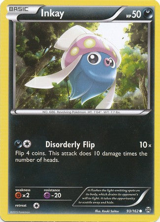 Inkay 93/162 Common - Pokemon XY Break Through Card