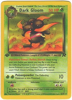 Pokemon Team Rocket Uncommon Card - Dark Gloom 36/82