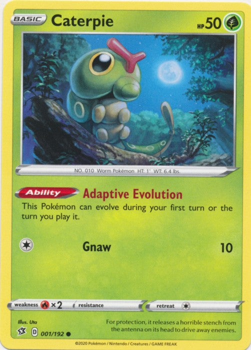 Caterpie - 001/192 Pokemon » SWSH Rebel Clash Common