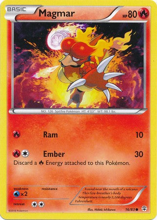 Magmar 16/83 Common - Pokemon Generations Card