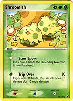 Pokemon EX Deoxys Common Card - Shroomish 72/107