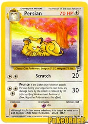 Pokemon Base Set 2 Uncommon Card - Persian 56/130