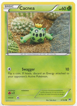 Cacnea 4/162 Common - Pokemon XY Break Through Card