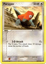Pokemon EX Unseen Forces Common Card - Porygon 69/115