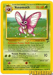 Pokemon Base Set 2 Rare Card - Venemoth 31/130