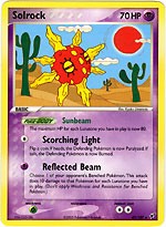 Pokemon EX Deoxys Uncommon Card - Solrock 47/107