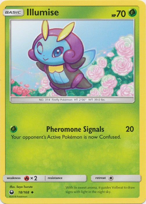 Illumise 18/168 Uncommon - Celestial Storm SM7 Pokemon Card