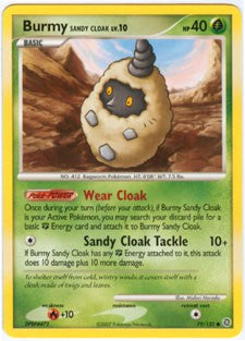 Pokemon Secret Wonders Common Card - Burmy Sandy Cloak 79/132