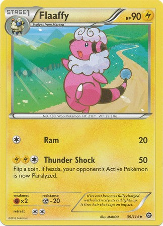 Flaaffy 39/114 Uncommon - Pokemon XY Steam Siege Card