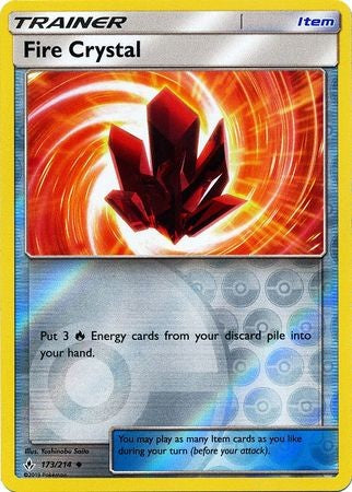 Fire Crystal - 173/214 - Sun & Moon: Unbroken Bonds Uncommon Reverse Holo