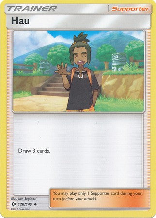 Hau 120/149 Uncommon - Pokemon Sun & Moon Base Set Single Card