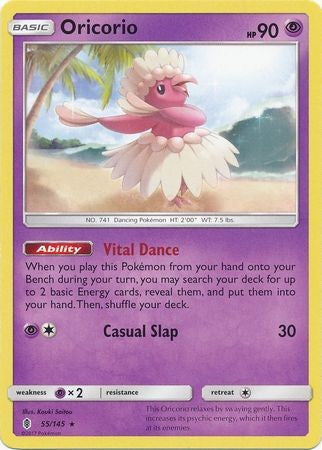 Oricorio 55/145 Rare - Pokemon Sun & Moon Guardians Rising Card