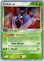 Pokemon EX Deoxys Ultra Rare Card - Crobat ex 96/107