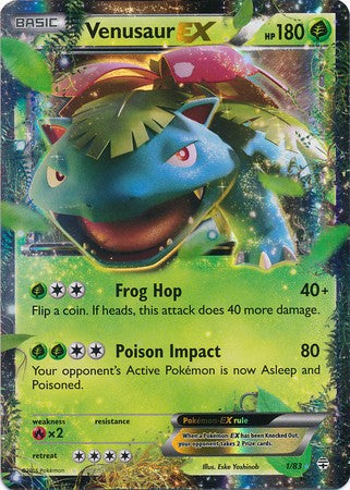 Venusaur EX 1/83 Ultra Rare - Pokemon Generations Card
