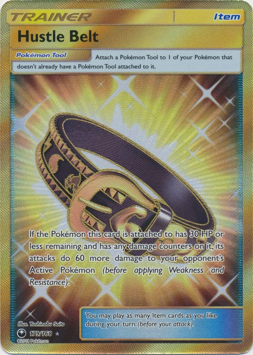 Hustle Belt 179/168 Secret Rare - Celestial Storm SM7 Pokemon Card
