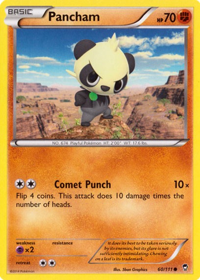 Pancham 60/111 - Pokemon XY Furious Fists Card