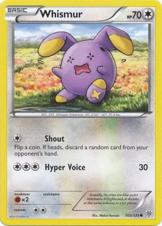 Whismur 105/135 - Pokemon Plasma Storm Common Card