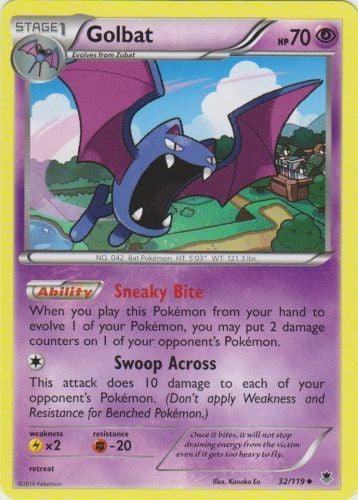 Golbat 32/119 - Uncommon Pokemon XY Phantom Forces Card