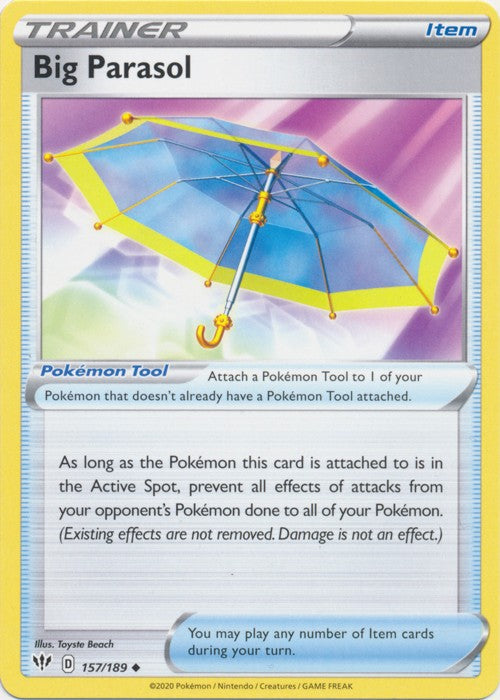 Big Parasol - 157/189 Pokemon » SWSH Darkness Ablaze Uncommon
