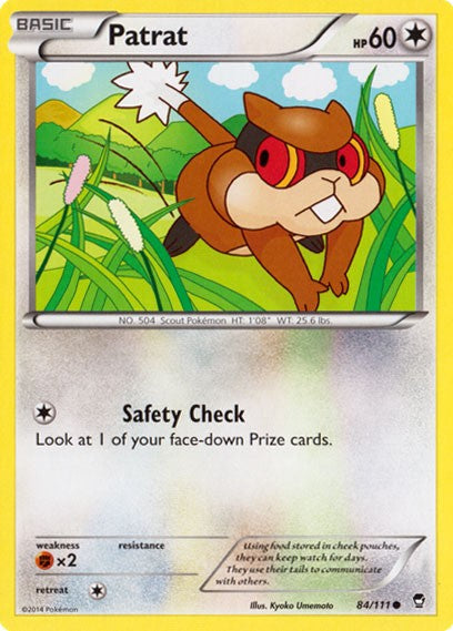 Patrat 84/111 - Pokemon XY Furious Fists Card