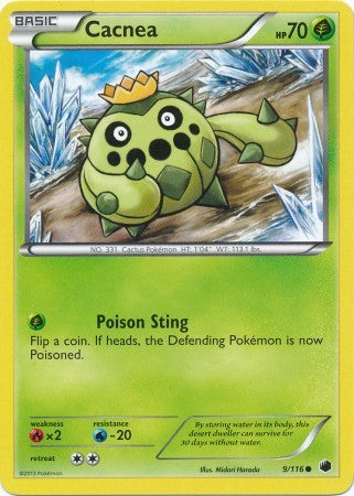 Cacnea 9/116 - Pokemon Plasma Freeze Common Card