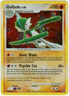 Pokemon Secret Wonders Holo Rare Card - Gallade 6/132