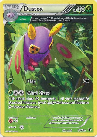 Dustox 8/108 Rare - Pokemon XY Roaring Skies Card