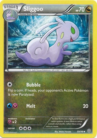 Sliggoo 59/98 UNCOMMON - Pokemon XY Ancient Origins Card