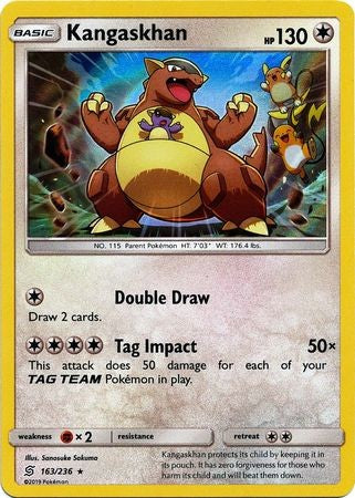 Kangaskhan - 163/236 - Holo Rare Sun & Moon: Unified Minds