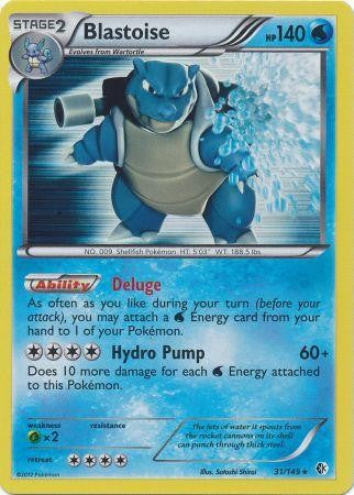 Blastoise 31/149 - Pokemon Boundaries Crossed Holo Rare Card