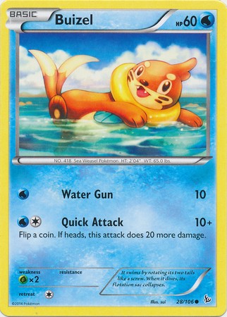 Buizel 28/106 - Pokemon XY Flashfire Common Card