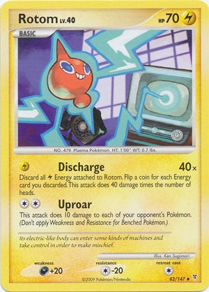 Pokemon Supreme Victors Uncommon Card - Rotom 82/147