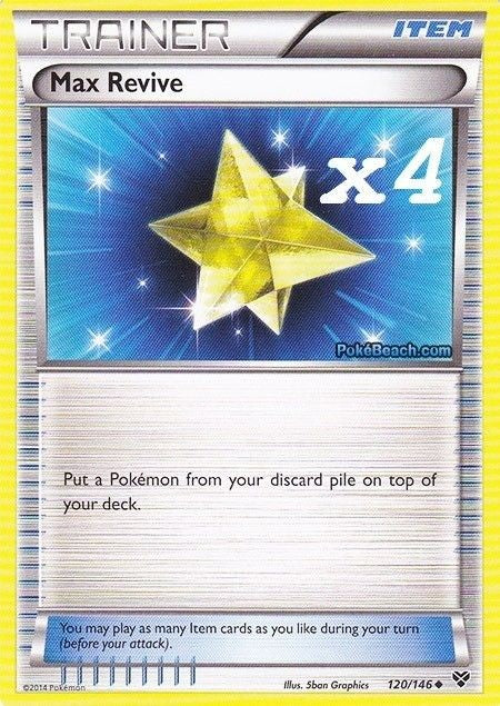 Max Revive 120/146 - Pokemon XY Uncommon Trainer Card