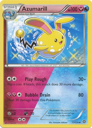 Azumarill 77/114 Uncommon - Pokemon XY Steam Siege Card