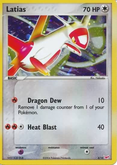 Pokemon Latias 4/10 Holo Rare Promo Single Card