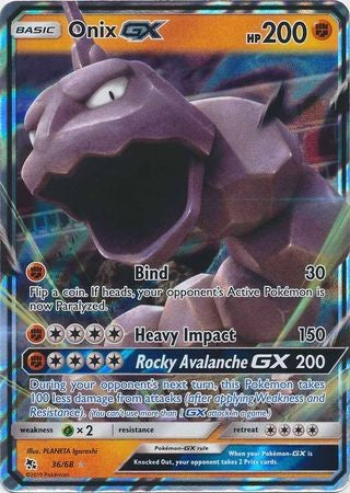 Onix GX - 36/68 - Ultra Rare Sun & Moon: Hidden Fates Singles