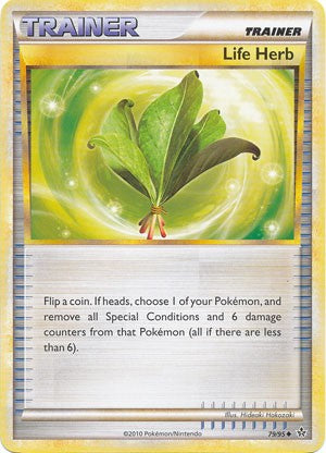 Pokemon Card HS Unleashed Single Uncommon Life Herb 79/95