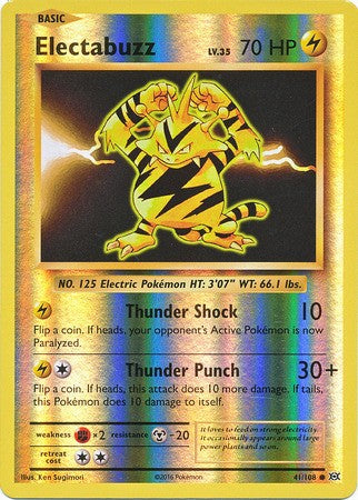 Electabuzz 41/108 Common - Reverse Pokemon XY Evolutions Single Card