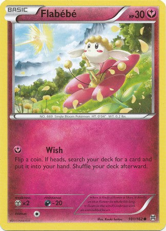 Flabébé 101/162 Common - Pokemon XY Break Through Card