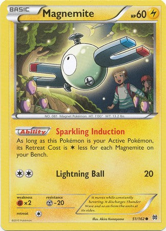 Magnemite 51/162 Common - Pokemon XY Break Through Card
