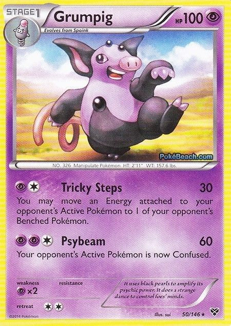 Grumpig 50/146 - Pokemon XY Rare Card