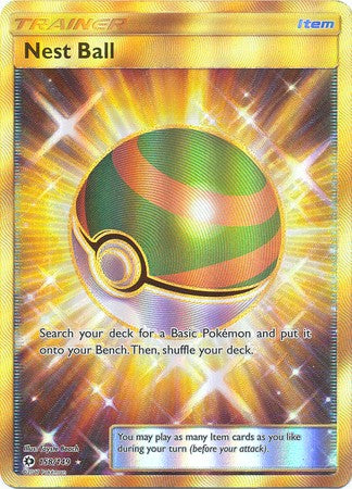 Nest Ball 158/149 Secret Rare - Pokemon Sun & Moon Base Set Single Card