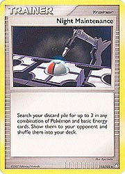 Pokemon Diamond & Pearl Mysterious Treasures-Trainer Night Maintenance