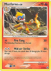 Pokemon Diamond and Pearl Majestic Dawn- Monferno(Uncommon)