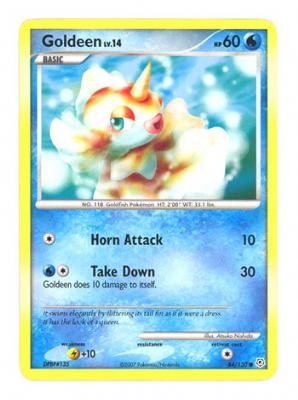 Pokemon Diamond & Pearl Common Card - Goldeen 84/130