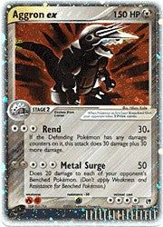Pokemon Sandstorm Ultra Rare Card - Aggron ex 95/100