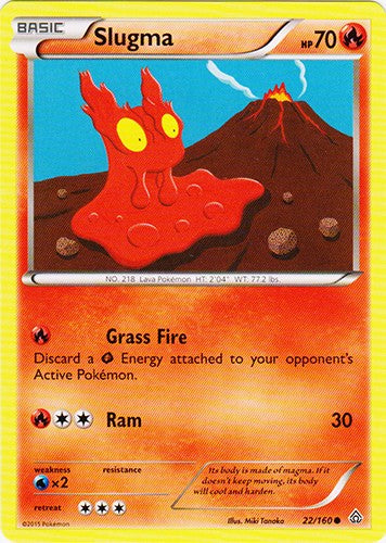 Slugma 22/160 - Common Pokemon XY Primal Clash Card