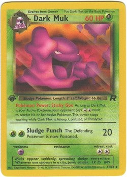 Pokemon Team Rocket Uncommon Card - Dark Muk 41/82