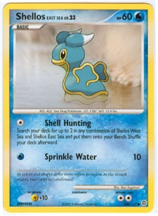 Pokemon Secret Wonders Common Card - Shellos East Sea 106/132