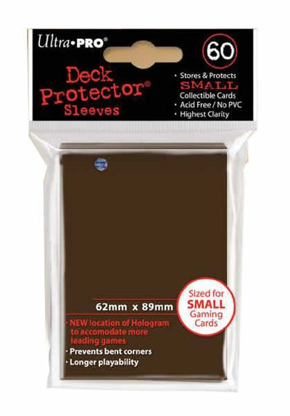 Ultra Pro Small Sized Sleeves - Brown (60 Card Sleeves)
